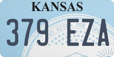KS license plate 379EZA