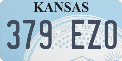 KS license plate 379EZO
