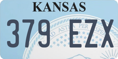 KS license plate 379EZX