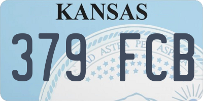 KS license plate 379FCB