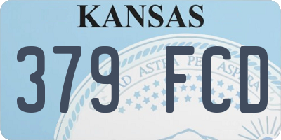 KS license plate 379FCD