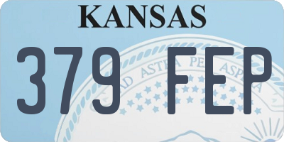 KS license plate 379FEP