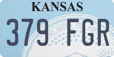 KS license plate 379FGR