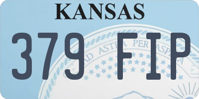 KS license plate 379FIP