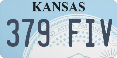 KS license plate 379FIV