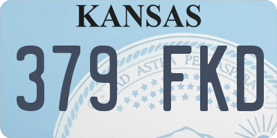 KS license plate 379FKD