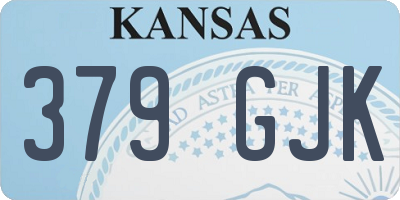 KS license plate 379GJK