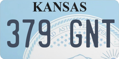 KS license plate 379GNT