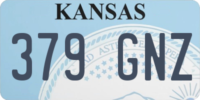 KS license plate 379GNZ