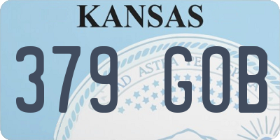 KS license plate 379GOB