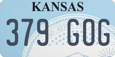 KS license plate 379GOG