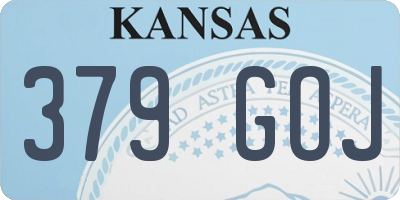 KS license plate 379GOJ