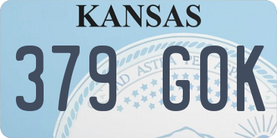 KS license plate 379GOK