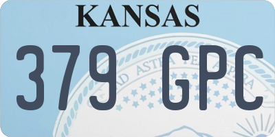 KS license plate 379GPC