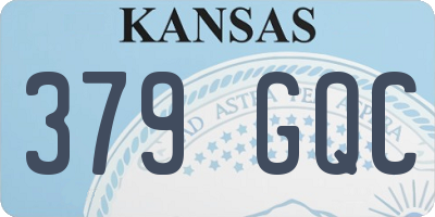 KS license plate 379GQC