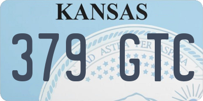 KS license plate 379GTC