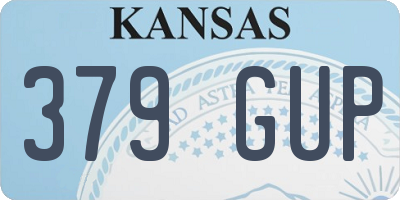 KS license plate 379GUP