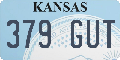 KS license plate 379GUT
