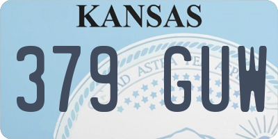 KS license plate 379GUW