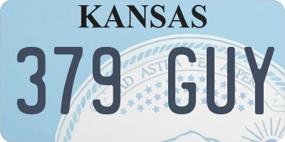 KS license plate 379GUY