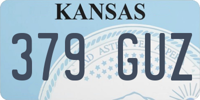 KS license plate 379GUZ