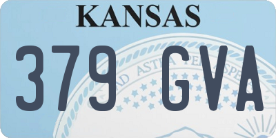 KS license plate 379GVA