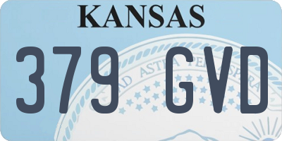 KS license plate 379GVD