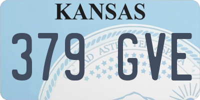 KS license plate 379GVE