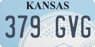 KS license plate 379GVG