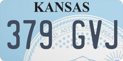 KS license plate 379GVJ