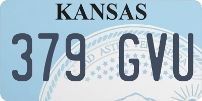 KS license plate 379GVU