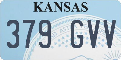 KS license plate 379GVV