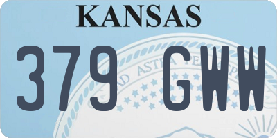 KS license plate 379GWW