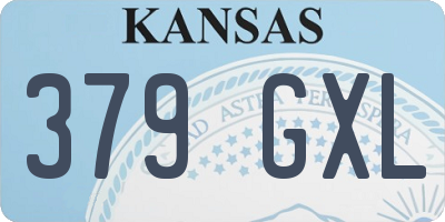 KS license plate 379GXL