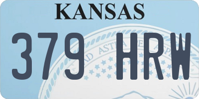 KS license plate 379HRW