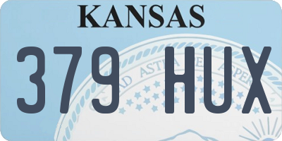 KS license plate 379HUX