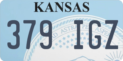 KS license plate 379IGZ