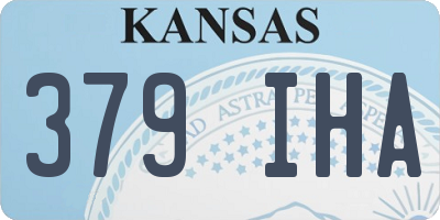 KS license plate 379IHA