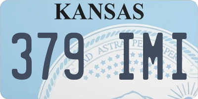 KS license plate 379IMI