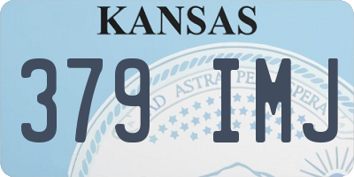 KS license plate 379IMJ