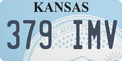 KS license plate 379IMV
