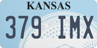 KS license plate 379IMX