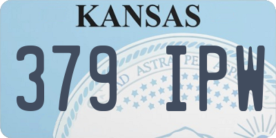 KS license plate 379IPW