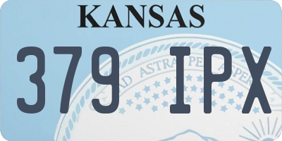 KS license plate 379IPX