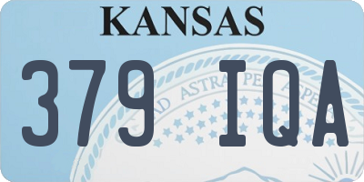 KS license plate 379IQA