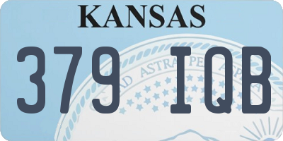 KS license plate 379IQB