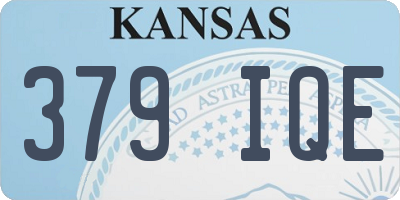 KS license plate 379IQE