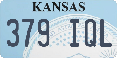 KS license plate 379IQL