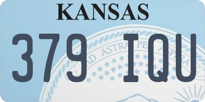 KS license plate 379IQU