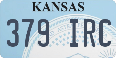 KS license plate 379IRC